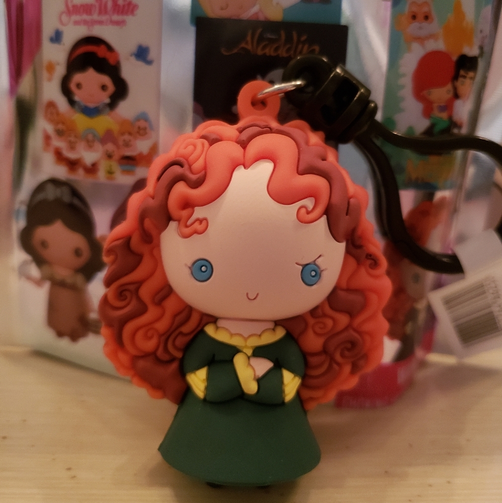 Disney Princess Keychain Series 37 Merida Brave Keychain Cute Scottish Celtic